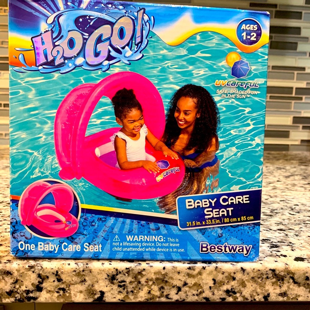 H20 GO UV PROTECTIVE BABY CARE SEAT PINK FLOAT